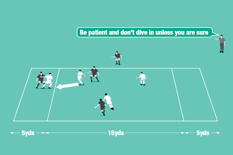 Teams try to pass to a team mate in the end zone but do not score a point if that player is being touched by his marker.