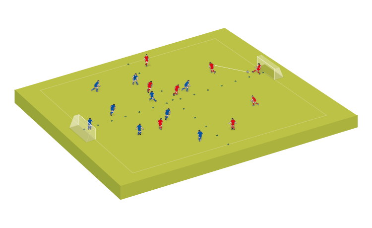 Small-sided game: Exploiting overloads