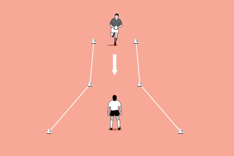Footwork funnel - Rugby Training Session & Practice Plans - Rugby Coach ...