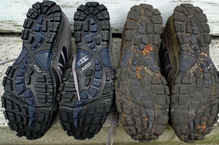 Running shoe outlet soles