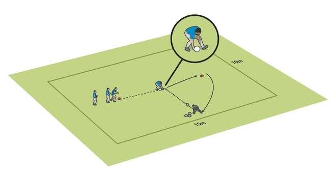 Picking up the ball one-handed - Rugby Passing & Ball Handling Drills ...