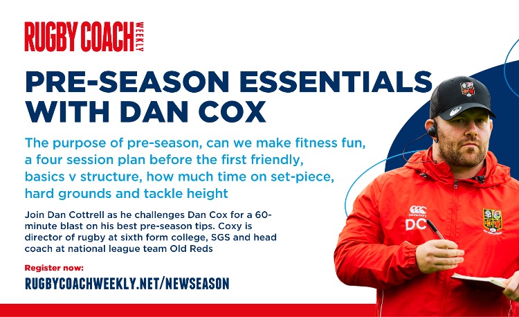 Pre-season webinar with Dan Cox, 28th July 7pm BST