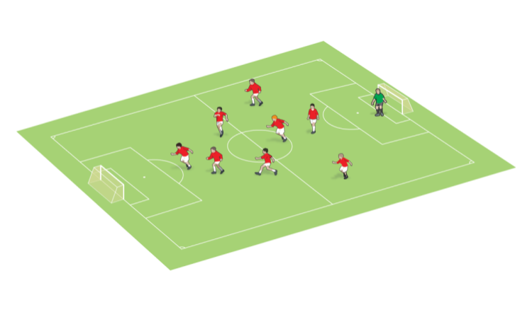 9-a-side formation: 3-1-2-1-1