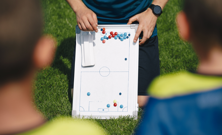 Structuring a soccer training session: 'Up the steps'