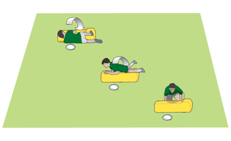 Bounce out after the tackle