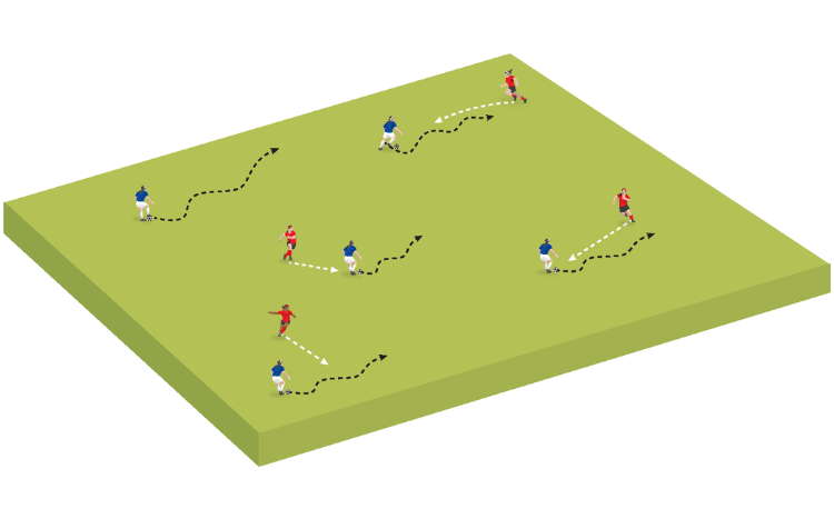 Warm-up: Defensive recovery runs