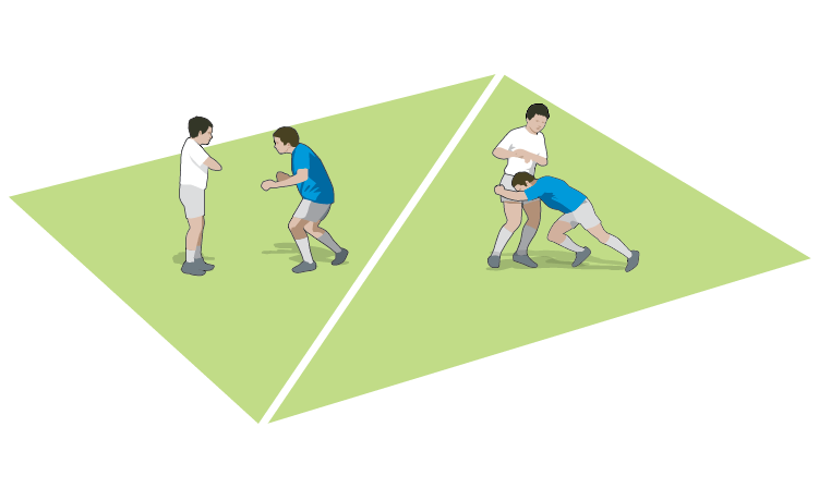 Get ready for match tackling - Rugby Union Defence Drills - Rugby Coach ...
